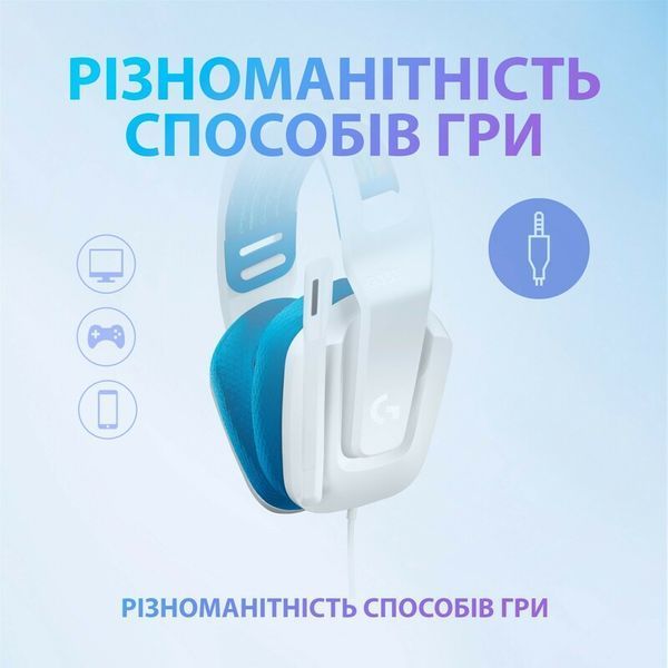 Ігрова гарнітура Logitech G335 Wired Gaming Headset (White) 981-001018 (90009) 90009 фото