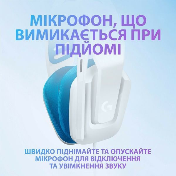 Ігрова гарнітура Logitech G335 Wired Gaming Headset (White) 981-001018 (90009) 90009 фото