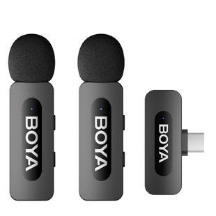 Петличний мікрофон BOYA BY-V20 (USB Type-C) для iPhone та Android безпровідний, петличка для телефона (50003) 50003 фото