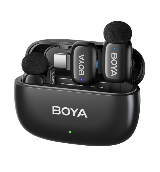 Петличний мікрофон BOYA mini (USB Type-C) з зарядним кейсом для iPhone та Android безпровідний, петличка для телефона (50043) 50043 фото