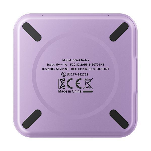 AI-диктофон BOYA Notra Purple с транскрипцией, записью звонков и Bluetooth, 64 ГБ (50089) 50089 фото