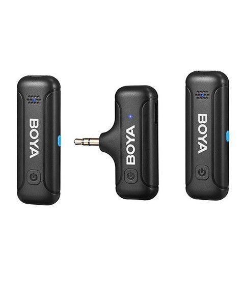 Петличный микрофон BOYA BY-WM3T-M2 беспроводной для камеры (3,5 mm mini jack) петличка (50025) 50025 фото