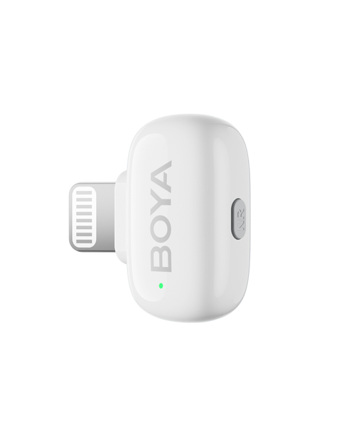 Петличний мікрофон BOYA mini COMBO white Lightning+Type C, 2 шт. з зарядним кейсом (для iPhone та Android), безпровідний, петличка для телефона (50046) 50046 фото