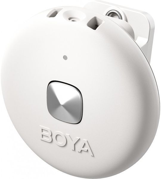 Петличный микрофон BOYA Omic-B COMBO white (Lightning+USB Type-C) с зарядным кейсом, для iPhone и Android беспроводной, петличка для телефона (50064) 50064 фото