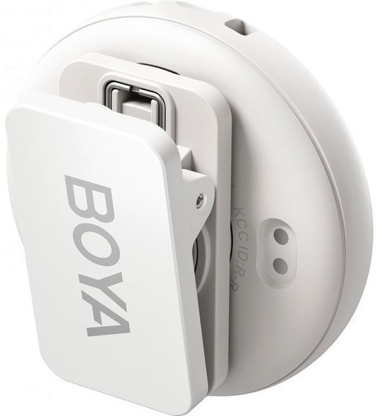 Петличный микрофон BOYA Omic-B COMBO white (Lightning+USB Type-C) с зарядным кейсом, для iPhone и Android беспроводной, петличка для телефона (50064) 50064 фото