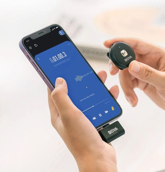 Петличный микрофон BOYA Omic-U black (USB Type-C) для iPhone и Android беспроводной, петличка для телефона (50017) 50017 фото