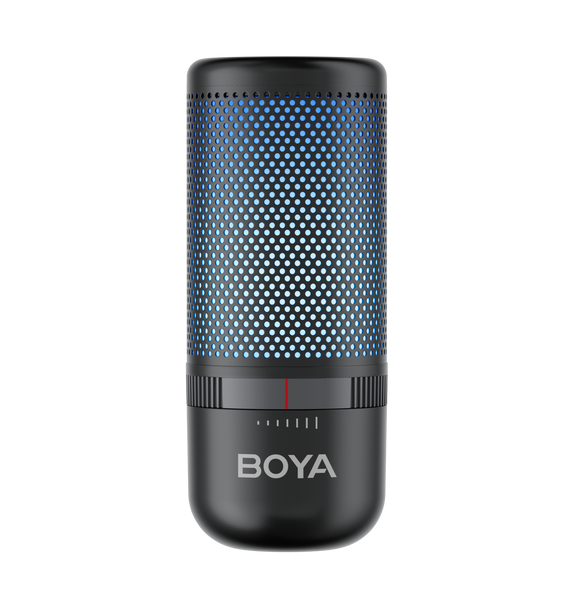 Мікрофон BOYA K3-02 для блогерів з RGB підсвіткою та стійкою пантографом, для стрімів та підкастів (51002) 51002 фото