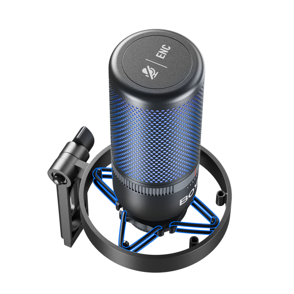 Мікрофон BOYA K3-02 для блогерів з RGB підсвіткою та стійкою пантографом, для стрімів та підкастів (51002) 51002 фото
