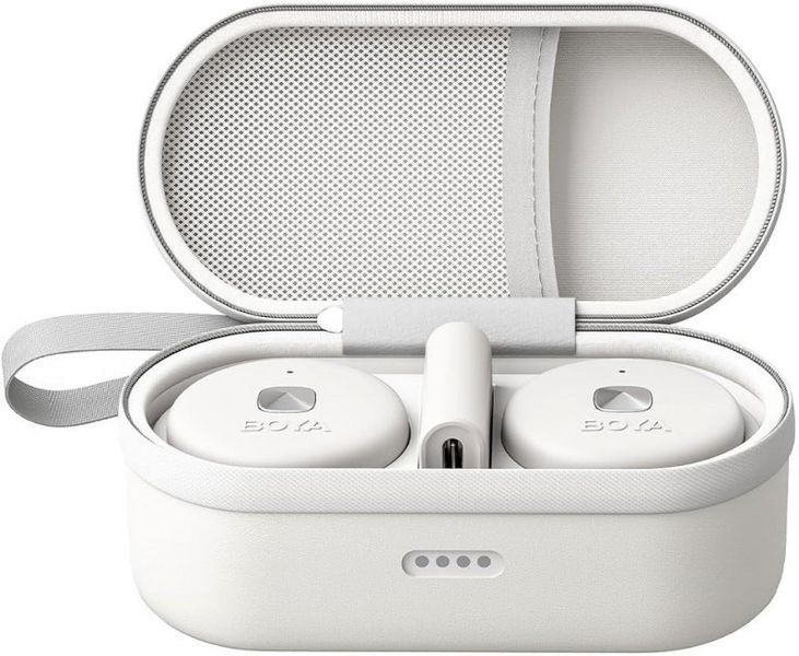 Петличный микрофон BOYA Omic-B COMBO white (Lightning+USB Type-C) с зарядным кейсом, для iPhone и Android беспроводной, петличка для телефона (50064) 50064 фото