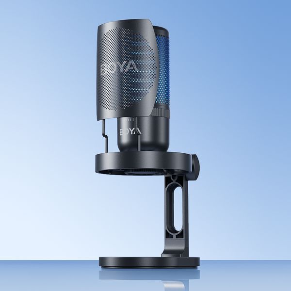 Микрофон BOYA K3-02 для блогеров с RGB подсветкой, для стримов и подкастов (51001) 51001 фото