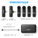Петличний мікрофон (4 штуки) BOYA BY-V4U Combo (USB Type-C + TRS 3,5 mm для iPhone и Android та відеокамер) з зарядним кейсом (50082) 50082 фото 13