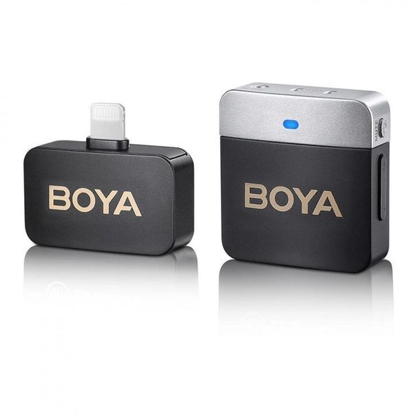 Петличний мікрофон BOYA BY-M1V5 (Lightning) для iPhone безпровідний, петличка для телефона (50012) 50012 фото