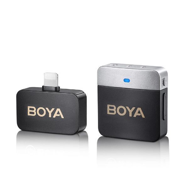 Петличний мікрофон BOYA BY-M1V5 (Lightning) для iPhone безпровідний, петличка для телефона (50012) 50012 фото