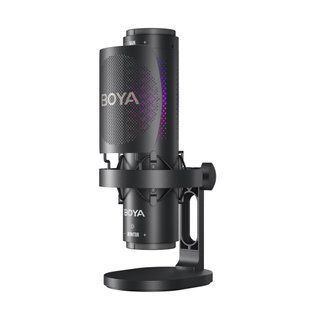 Мікрофон BOYA K9-02 для блогерів з RGB підсвіткою, для стрімів та підкастів (51003) 51003 фото