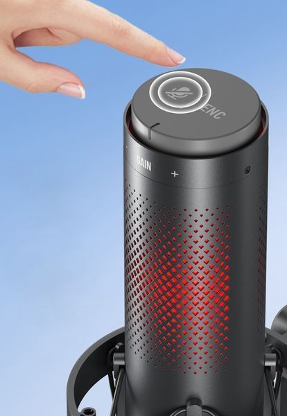 Микрофон BOYA K9-02 для блогеров с RGB подсветкой, для стримов и подкастов (51003) 51003 фото