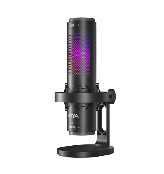 Микрофон BOYA K9-02 для блогеров с RGB подсветкой, для стримов и подкастов (51003) 51003 фото