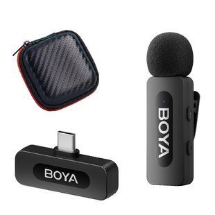 Петличний мікрофон BOYA BY-V10 (USB Type-C) для iPhone та Android безпровідний, петличка для телефона (+ твердий кейс) (50006) 50006 фото